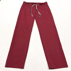 Figs Scrub Bottoms Womens Small Red Technical Collection Pants Workwear Medical
